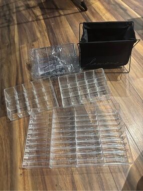 Bundle of mostly new  makeup up organizers